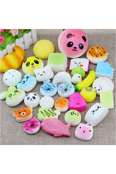 OEM Set of scented slow-rebound Squishy key chain toys, 5 MyStyle Kids key chains
