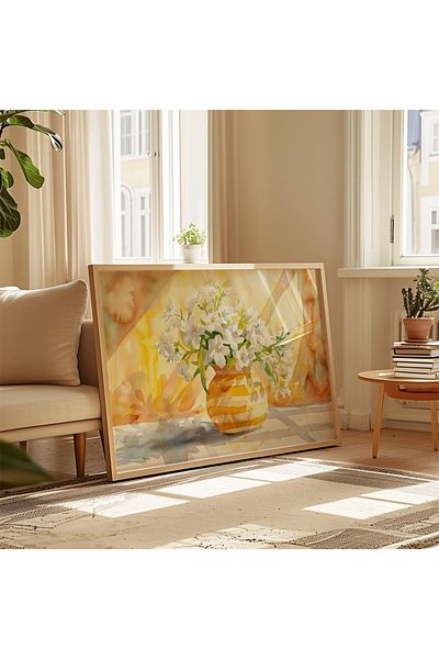 Dekorsiahome One Piece Wooden Frame Living Room Hall Kitchen Table Tk0486