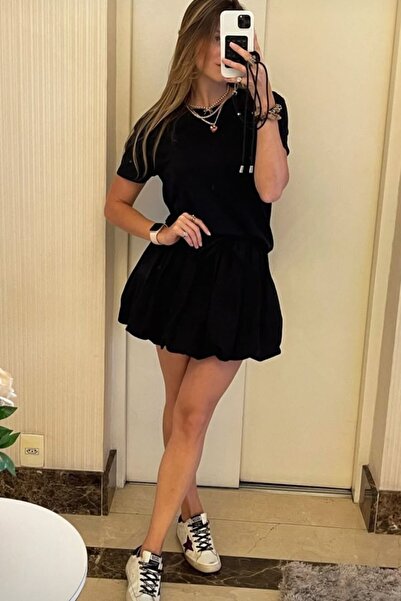 GIA - ART Міні-спідниця з балонним дизайном чорна