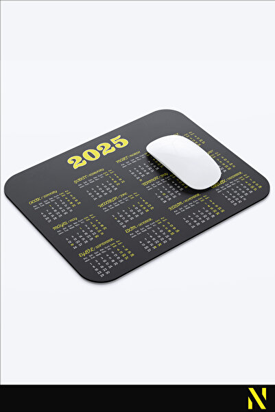 nilizma Έγχρωμο εργονομικό mousepad με ημερολόγιο 2025, ιδανικό για χρήση στο σπίτι και στο γραφείο, με αντιολισθητική επιφάνεια