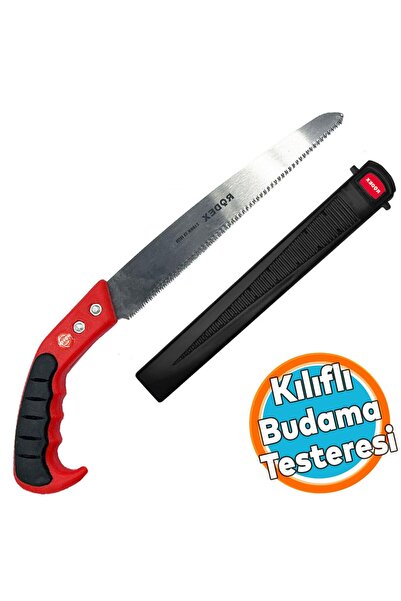 NZB Budama Testeresi Kılıflı 300 mm Çelik Düz Bahçe Ağaç Dal Bağ El Testeresi