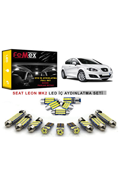 FEMEX Seat Leon MK2 LED İç Aydınlatma Ampul Seti FEMEX Parlak Beyaz Led