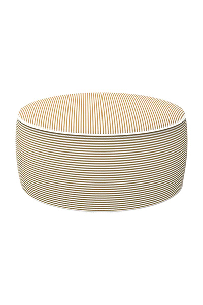 Living Accents PVC Inflatable UV and Weather Resistant Round Ottoman 53 x 23 cm