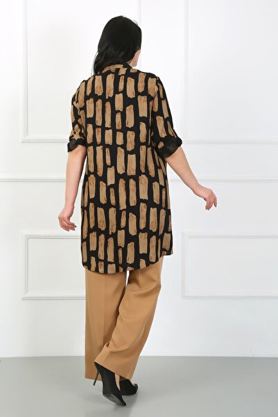 By Alba Collection Γυναικείο χιτώνα από βαμβακερή βισκόζη σε μεγάλο μέγεθος