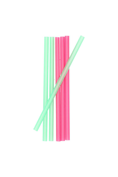 Smash مجموعة من 6 قطع من المصاصات المتينة والخالية من مادة BPA ومتغيرة اللون