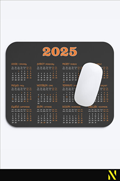 nilizma 2025 Календар Цветна ергономична подложка за мишка с неплъзгаща се повърхност, идеална за използване у дома и в офиса