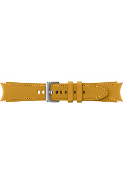 Samsung Curea smartwatch Samsung Hybrid Leather Band pentru Galaxy Watch4 20mm S/M, Mustard