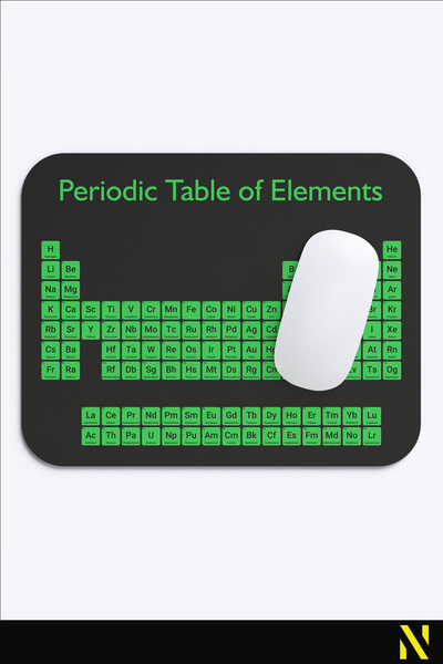 nilizma Mousepad ergonomic cu model din tabelul periodic, bază anti-alunecare, pentru uz casnic și la birou.