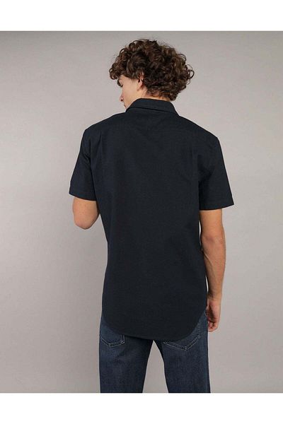 AMERICAN EAGLE AE Short-Sleeve Slim Fit Button-Up Shirt