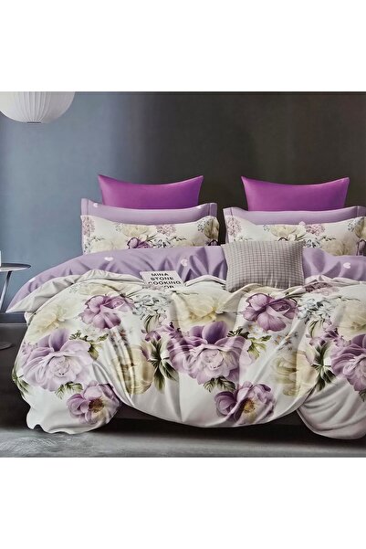 Kotonia Home Λεπτά χοντρά κλινοσκεπάσματα με λάστιχο, XXL - Λουλουδάτο μοτίβο...