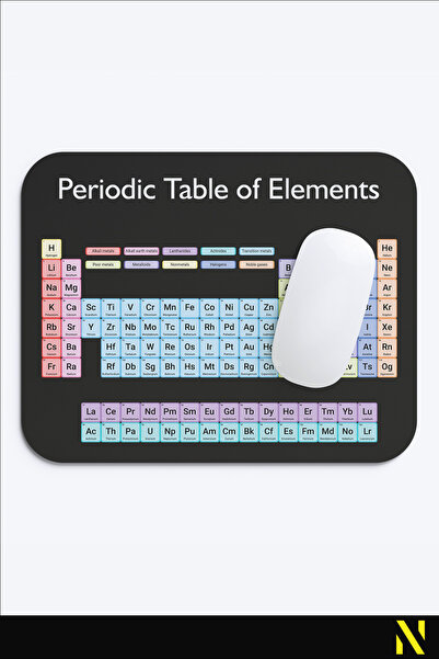nilizma Mousepad ergonomic cu model din tabelul periodic, bază anti-alunecare, pentru uz casnic și la birou.