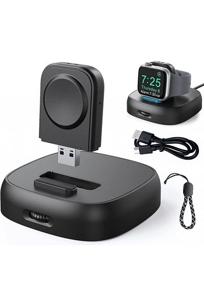 Delidigi Încărcător wireless pentru Apple Watch, ABS, negru
