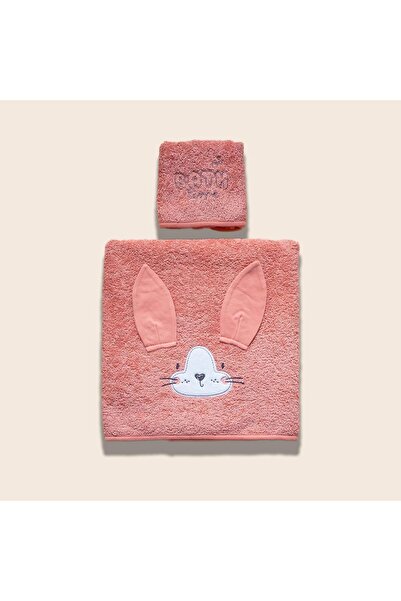 Funna Baby Havlu Seti (2 Parça) - Bath Time - Yavruağızı - 70 X 120 Cm