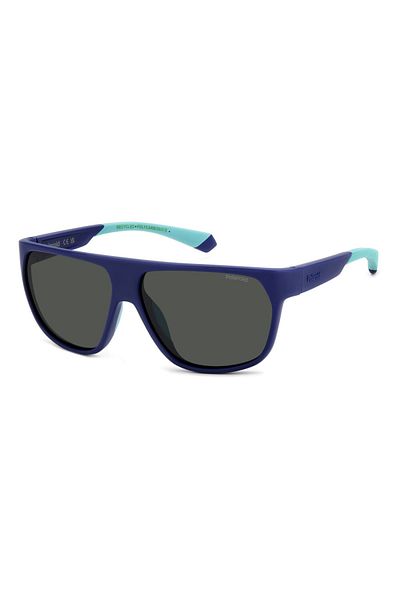 Polaroid Ochelari de soare bărbătești Pld 7053/s Fll/m9, plastic, albastru, 60 mm