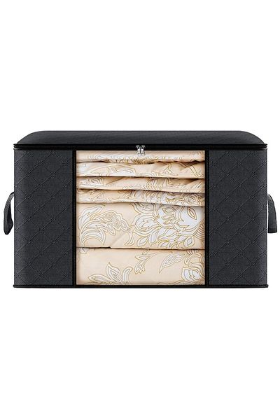 MACVI Geanta de Depozitare Negru cu Fermoar Macvi®, Marimea L, 70x50x30