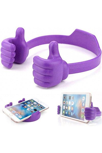 Kinizuxi Phone/tablet Holder, Silicone/plastic, Purple, 12 X 16 Cm