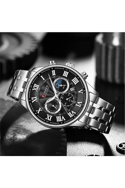 Curren 8427 Men's Stainless Steel Analog Watch – Original Luxury Wrist Watch