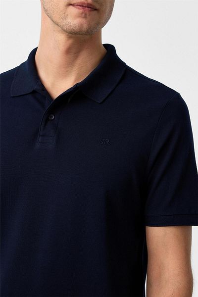 SÜVARİ Μπλουζάκι με γιακά πόλο Navy Blue Regular