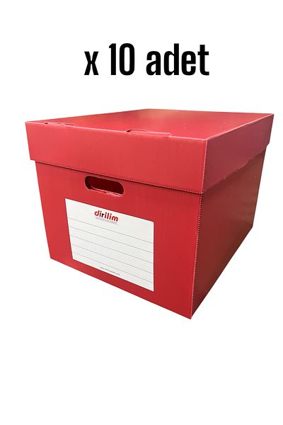 dirilim plastik Reborn Plastic Archive Box 42*35*30cm 5 Pieces Folder Capacity Folder Plastic Corrugated 10 Pieces