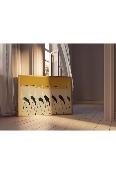 Dekorsiahome One Piece Wooden Frame Living Room Hall Kitchen Table Tk0550