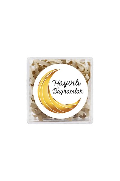 reprodesign Happy Holidays Printed 4 cm Round Labels 24 Pieces