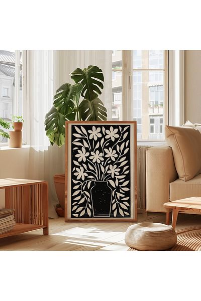 Dekorsiahome One Piece Wooden Frame Living Room Hall Kitchen Table Tk0548