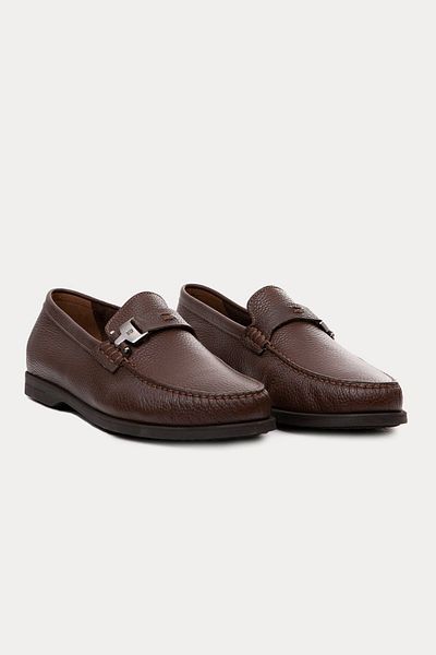 Fratelli Rossetti Leather Loafer Shoes - Metal Buckle
