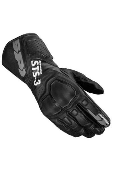 Spidi Sts-3 Leather Gloves Black