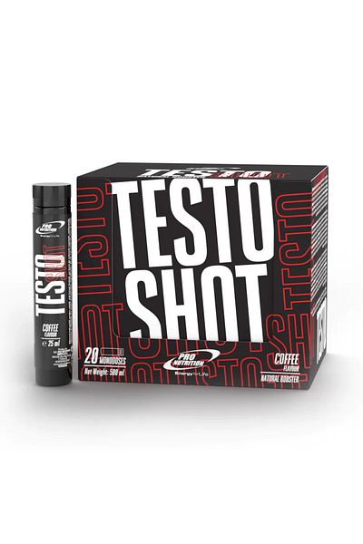 Pro Nutrition Pre-workout, Testo Shot Coffee 20 Single Doses X 25 ml