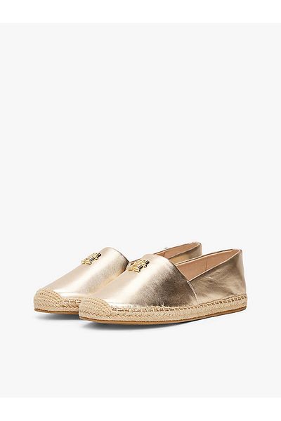 Tommy Hilfiger Th Logo Metallic Leather Espad