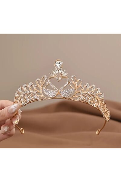 Beauty Box Coroană de aur prințesă regina nobilă Detalii atrăgătoare Rochie d...