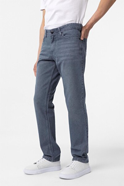 SÜVARİ Gri Regular Denim Pantolon