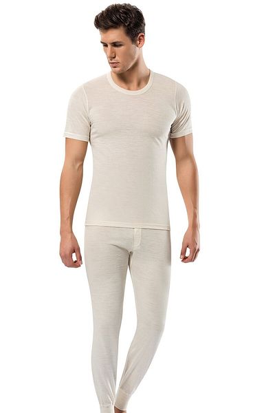 ERDEM İÇ GİYİM Θερμικό εσώρουχο Erdem Ham Wool με μισό μανίκι (1454)