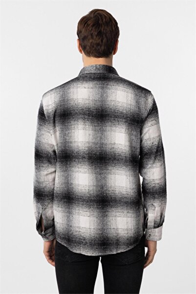SÜVARİ Square Cuff Regular Checked Shirt