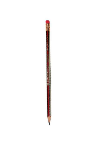 Faber Castell Alligator 2001 Pencil With Eraser Tip Red