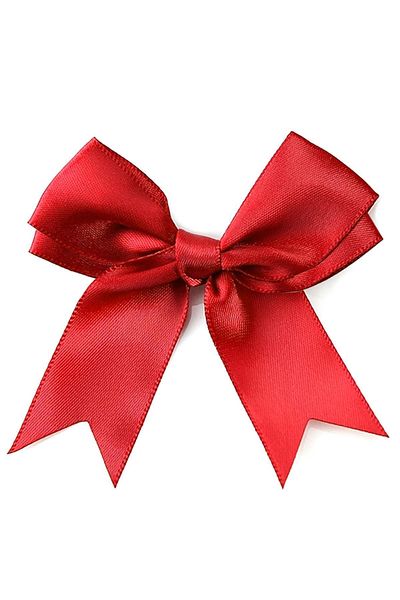 hapshoe 10 Pieces Red Satin Bow Decoration Ribbon Set