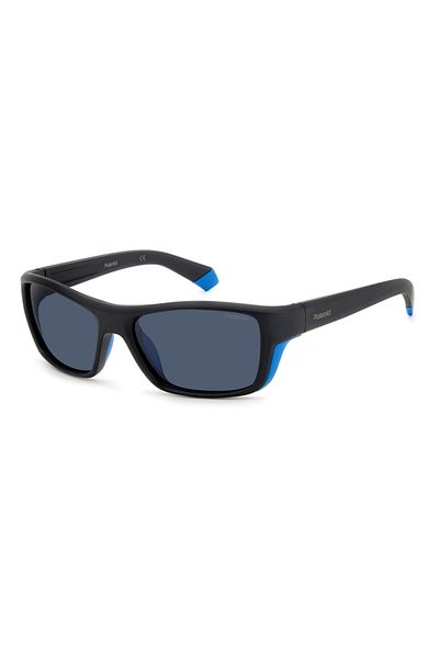Polaroid Pld 7046/s Oy4/c3 Men's Polarized Sunglasses, Black, Rectangular, 57 Mm