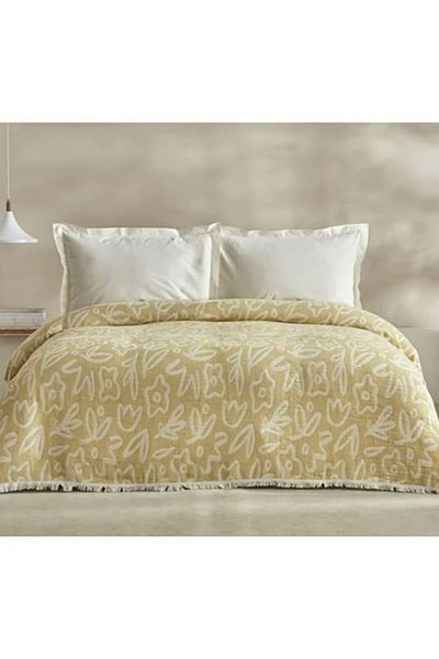 Explore Home Green 2 Seater Cotton Bedspread Terra Marque
