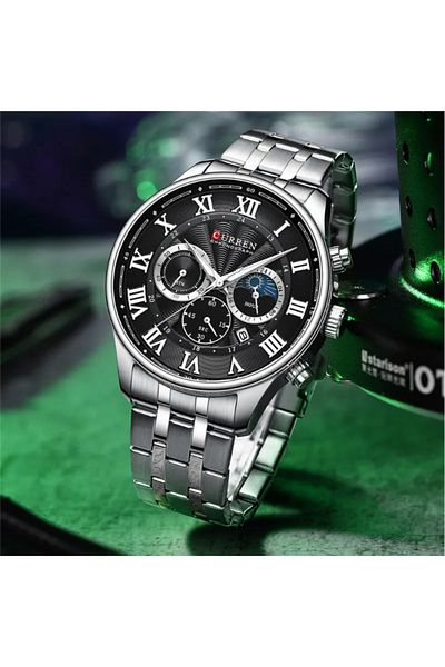 Curren 8427 Men's Stainless Steel Analog Watch – Original Luxury Wrist Watch