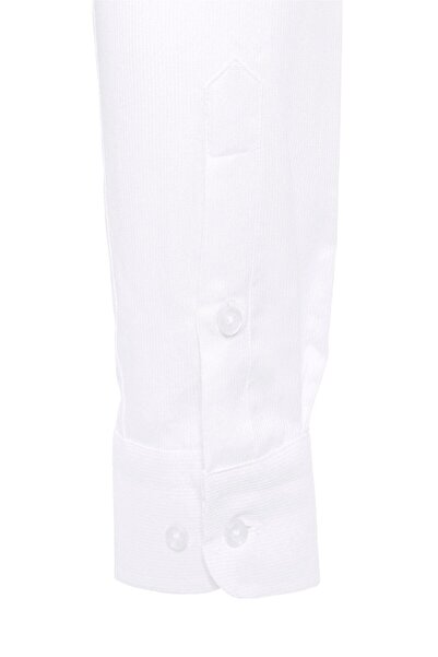 SÜVARİ White slim fit straight classic collar shirt