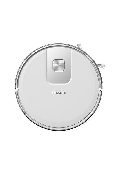 HITACHI مكنسة كهربائية روبوتية 0.4 لتر، 2700 باسكال، 170 دقيقة، أبيض - RV-X15N