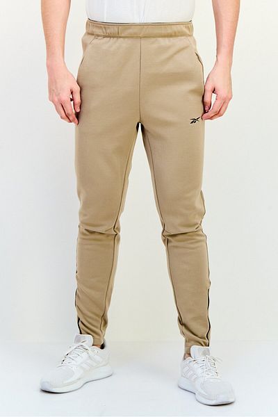 Reebok Men Sportswear Fit Drawstring Training Track Pants, Tan