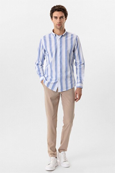 SÜVARİ Cămașă cu model slimfit cu manșetă în colț