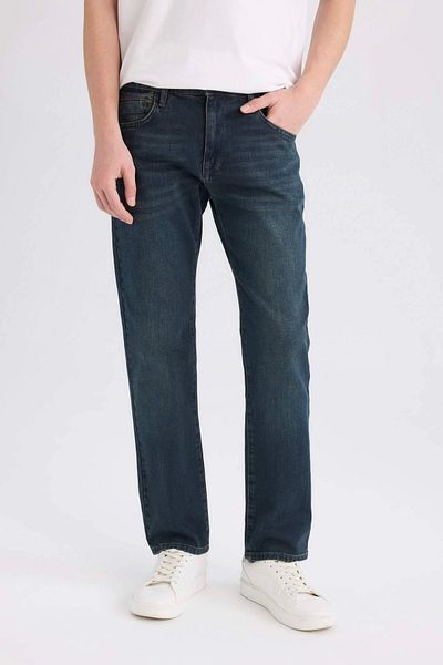 DeFacto E5393 Indigo Sergio Regular Fit Normal Waist Pipe Leg Jean Pants