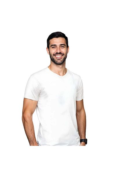 Hulla Box of 6 men's half-sleeve round T-shirts, BYC