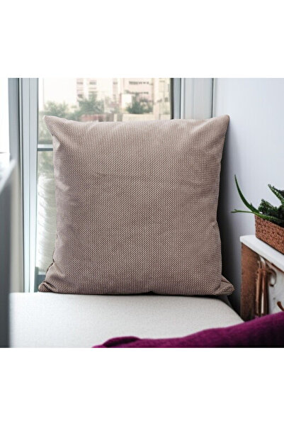 ASDİVA Notti Küçük Desenli Modern Toprak Dekoratif Kırlent Kılıfı 60x60