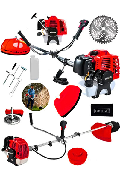 Müller Alman Grand Wagoneer 4x4 14 Hp Metal Şanzıman Yan Tipi Benzinli Motorlu Ot Çalı Çim Biçme Makinesi