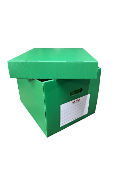 dirilim plastik صندوق أرشيف بلاستيكي من ريسورس مقاس 42*35*30 سم سعة 5 مجلدات علبة مجلدات بلاستيك مموج