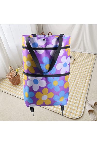 NAUDILIFE Foldable Shopping Bag, Textile, Multicolor