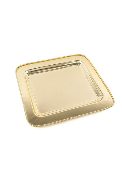 Mikasa Moor Gold Metal Tray 38x38x3cm